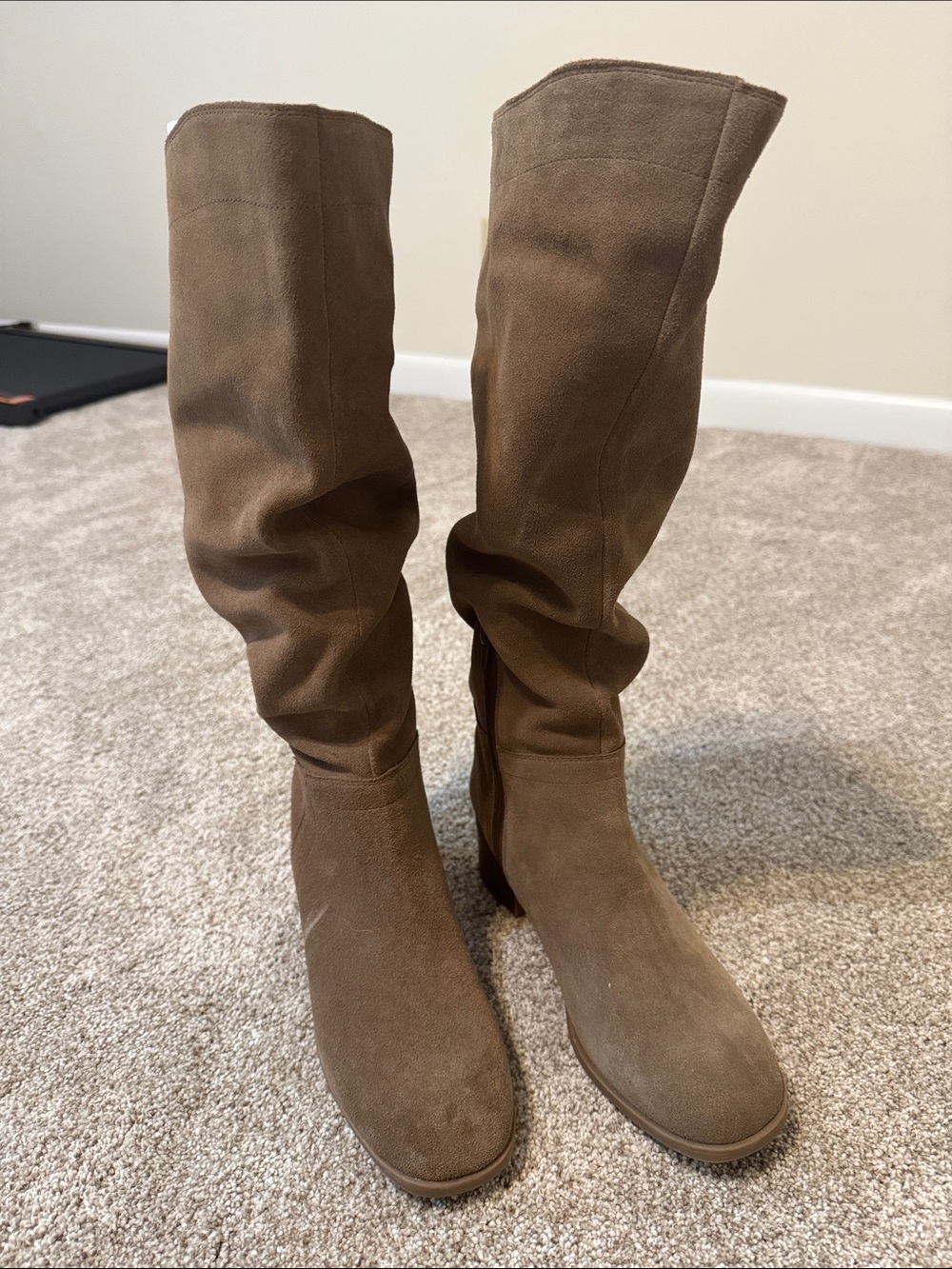 Blondo Tall Slouchy Suede Over-the-Knee Boots in Brown